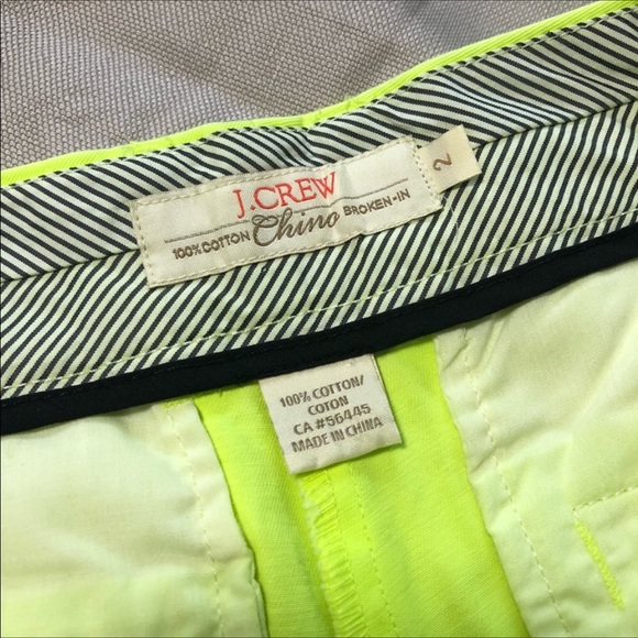 J. Crew Neon Chino Shorts - Picture 2 of 7